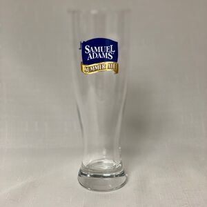 Samuel Adams Seasonal Brew Tall Pint Glass Pilsner Classic Beverage Drinkware